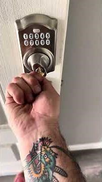 Schlage electronic lock how to use