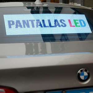 Transparent Car Rear Window Led Display for Advertising - HSCLED