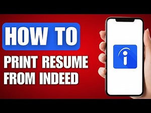How to Print Resume From Indeed - Full Guide