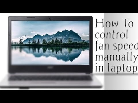 How to control fan speed manually in Acer laptop