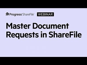 Master Document Requests in ShareFile