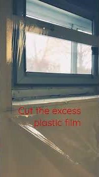DIY How to install window insulation plastic film kit