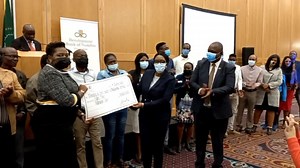 8.5K views · 169 reactions | Funded: Prime Minister Saara Kuugongelwa-Amadhila this morning facilitated the handover of loans worth N$8 million to 28 rural youth enterprises. The loans were advanced by the Development Bank of Namibia. Video: Paheja Siririka | New Era Newspaper | Facebook