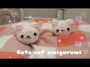 Crochet mini cat tutorial (beginner friendly) | cute cat amigurumi