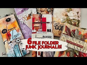 6 Mind Blowing Ways to Make Junk Journals from File Folders!