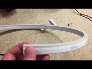 LED Neon Flex Side and Bottom Exit Power cables
