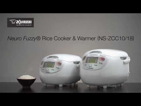 Zojirushi Neuro Fuzzy® Rice Cooker & Warmer NS-ZCC10/18