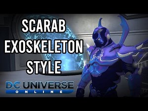 DCUO | Blue Beetle | Scarab Exoskeleton Style + Enhanced, Emblem & Accessory