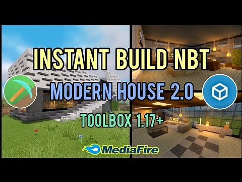 Modern House Instant Build Nbt Download For Toolbox And Horion 1.18+