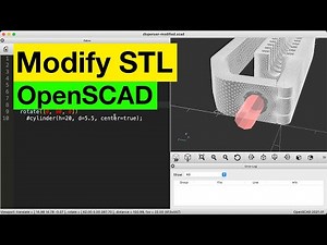 OpenSCAD: Modify an existing 3D model (STL) with code