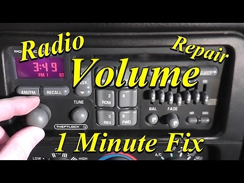 Radio Volume Repair Simple Easy and Fast