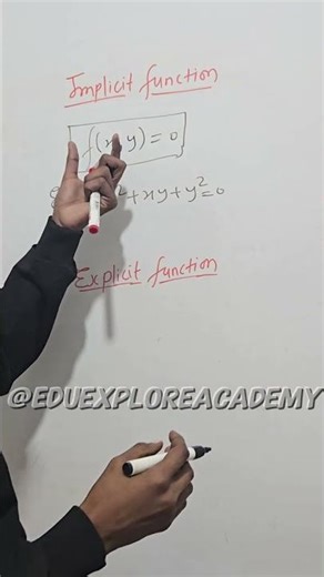 Implicit vs Explicit Function Explained in 60 Seconds ⏱️ | #MathsShorts 📘