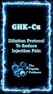 GHK-Cu Peptide | How to Safely Dilute For Pain-Free Injections #peptides