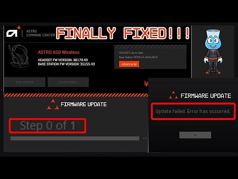 HOW TO FIX ASTRO A50 FIRMWARE UPDATE ERROR