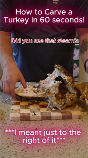 How to carve a turkey in 60 seconds! Master the Turkey Carve in 60 Seconds 🔪🍗