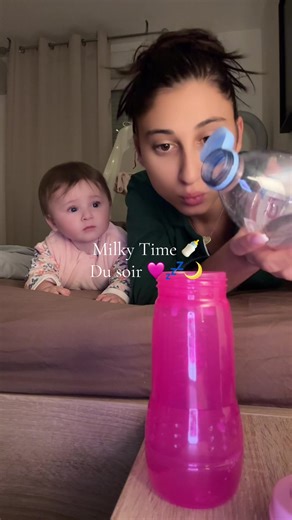 Bonne nuit 🌙💤🩷🍼 Bientôt on fête les 50k 😍🙏 #milkytime #baby