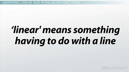 Linear vs Nonlinear Functions | Differences & Examples
