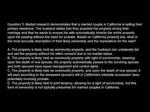 California Salesperson License Exam Free Practice Test And Answers Updated