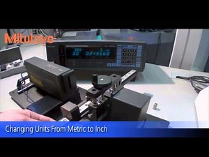 Changing units from metric to inch - Mitutoyo LSM