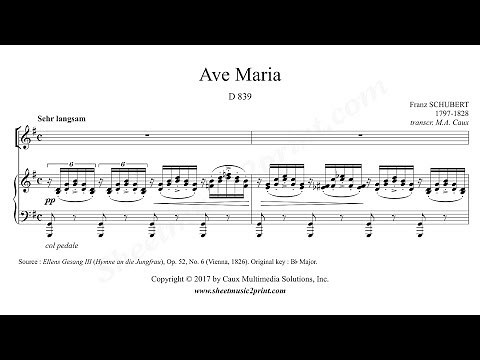 Schubert : Ave Maria - G Major