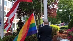13K views · 352 reactions | In celebration of Pride Month, our CEO, Tom Kennedy, led a flag-raising ceremony this morning at our headquarters in Waltham, Massachusetts. The rainbow flag will fly at 31 of our sites as a symbol of our commitment to diversity and inclusion. https://rtn.co/2WCf8ZX | RTX | Facebook
