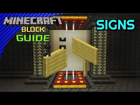 How to Craft and Use Signs in Minecraft