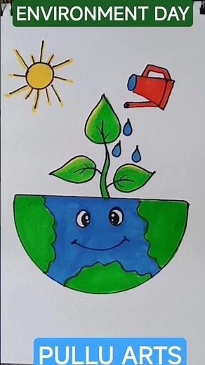 Drawing Nature | World Environment Earth Day Drawing