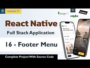 Footer Menu | Building a Fullstack React Native App | React Native project