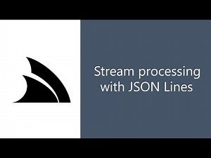 Stream processing of data with JSON Lines