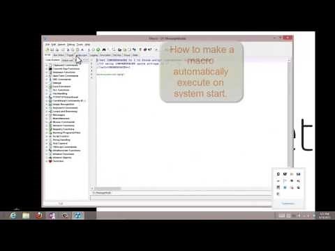 How to make a macro execute upon Windows startup.