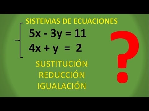 SISTEMAS DE ECUACIONES - LOS 3 MÉTODOS EXPLICADOS!