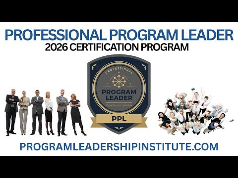 Program Management Certification: PPL - Professional Program Leader (2026)