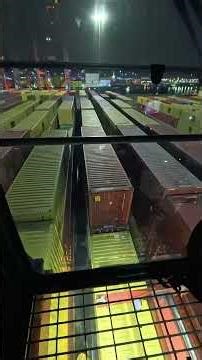 Getting in and operating the straddle carrier #fypシ #fyp