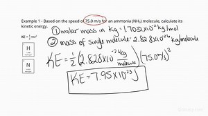 How to Calculate the Kinetic Energy of a Gas Particle | Chemistry | Study.com