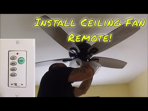 How to Install A Ceiling Fan Remote Control