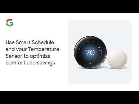 Use Smart Schedule and your Temperature Sensor to optimize comfort