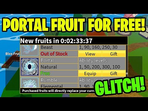 🔥🍉 How to Get Permanent Portal Fruit for FREE in Blox Fruits! 🎮🌟