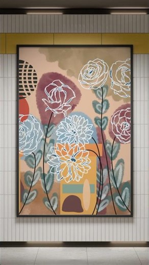 Boho Painting for Beginners 🎨 | Satisfying Art Shorts