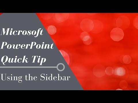 PowerPoint Quick Tip: Using the Sidebar