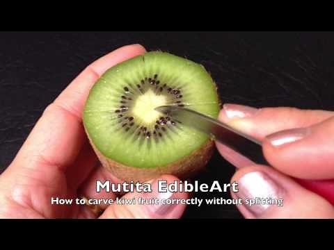 How To Carve Kiwi Fruit Correctly - Techniques Tips 4 By Mutita Thai Art Of Fruit Veg Carving