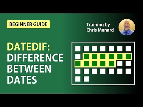 Excel DateDif function - difference between two dates