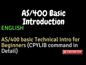IBM i, AS400 Tutorial, iSeries, System i -AS/400 basic Introduction for Beginners | CPYLIB command