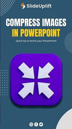 PowerPoint File TOO BIG? Compress Pictures in PowerPoint (FAST & EASY!) #shorts