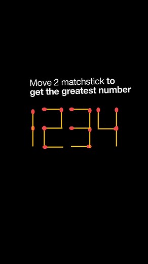 1.5M views · 2.3K reactions | Matchstick | math puzzle | Brain test #matchstick #math #puzzle #iqtest #maths #reels | Math Puzzle | Facebook