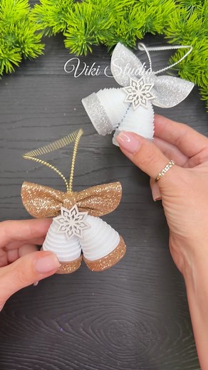 Easy Christmas Craft Ideas! #tutorial #craft #foryou #christmas #fyp | VIKI Studio DIY