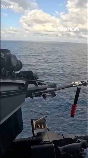 'SEAS' AND DESIST: Exclusive video shows Coast Guard helicopter sniper stopping a narco-boat #shorts