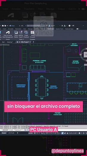 Novedades AutoCAD 2027: Check-out para Colaboración
