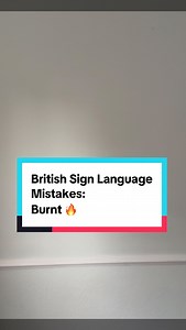 3K views · 421 reactions | Today’s British Sign Language sign? ✨ Today’s sign is: #Burnt # ! Curious to learn more? I share a new BSL sign every day – perfect for beginners, learners, and sign lovers!  P.S. I’m from the South of the UK, so some signs might be regional! Let’s celebrate language and inclusion together  #mistake #burn #BritishSignLanguage | The Deaf Chef | Facebook