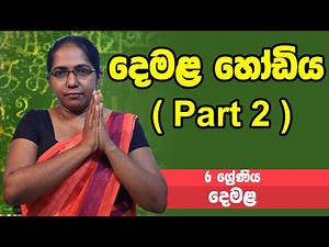 දෙමළ - දෙමළ හෝඩිය part 2 | 6 ශ්‍රේණිය - Tamil | Grade 6 Epi 08