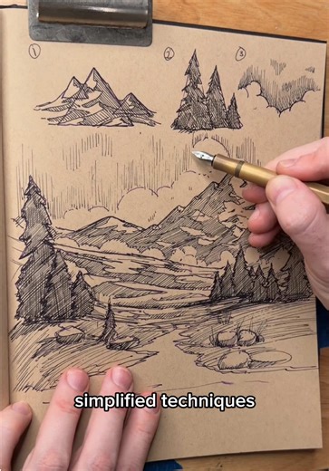 Drawing Landscapes with Triangles: Mountains & Pine Trees